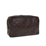 Pre-owned Canvas clutches Louis Vuitton Vintage , Brown , Dames