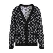 Monochrome Gebreid Vest Gucci , Black , Dames