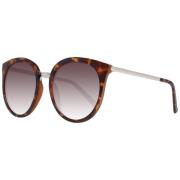 Bruine Dames Zonnebril Ronde Stijl Guess , Brown , Dames