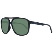 Zwarte Aviator Zonnebril voor Mannen Guess , Black , Heren