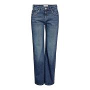 Wijde Pijp Stud Jeans Noisy May , Blue , Heren