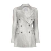 Lichtgrijs/Beige Dames Buitenkleding Aw24 Ermanno Scervino , Gray , Da...