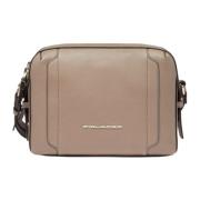 Grijze cameratas met schouderband Piquadro , Gray , Dames