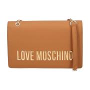 Bruine Handtas - Stijlvol Ontwerp Love Moschino , Brown , Dames