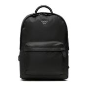 Zwarte Zaini Tas Emporio Armani , Black , Unisex