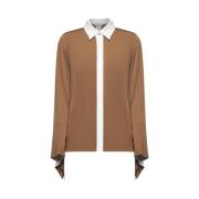 Bruine Elegante Jurk Max Mara , Brown , Dames