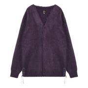 Korte Cardigan Trui Needles , Purple , Heren