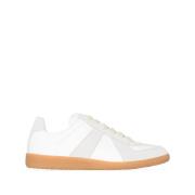 Witte platte schoenen met contrasterend paneel Maison Margiela , White...