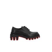 Zwarte platte schoenen voor mannen Christian Louboutin , Black , Heren