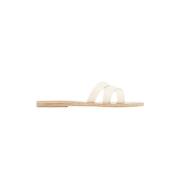 Off-White Dionysia Leren Sandaal Ancient Greek Sandals , White , Dames