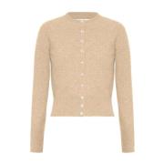 Beige Cardigan met knoopsluiting Maison Margiela , Beige , Dames