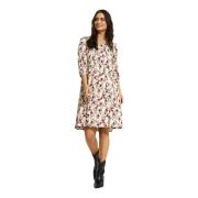 Lucette Jurk met 3/4 Mouwen IN Front , Multicolor , Dames