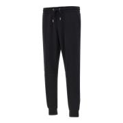 Zwarte katoenen jogger met logoborduursel Sun68 , Black , Heren