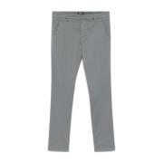 Grijze Broek Verhoog Garderobe Stijl Dondup , Gray , Heren