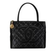 Pre-owned Leather chanel-bags Chanel Vintage , Black , Dames