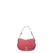 Roze leren handtas met schouderband Coccinelle , Pink , Dames