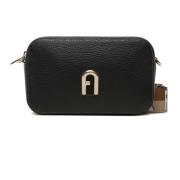 Zwarte handtas - Unieke stijl Furla , Black , Dames