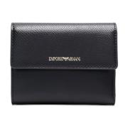 Zwarte Casual Portemonnee voor Vrouwen Emporio Armani , Black , Dames