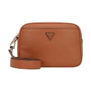 Meridian Camera Crossbody Tas Guess , Brown , Dames