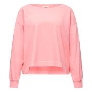 Zacht Jersey Roze Longsleeve Shirt Drykorn , Pink , Dames