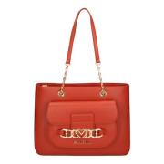 Rode Schoudertas - Stijlvol Model Love Moschino , Red , Dames