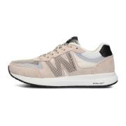 Open Mesh Dames Sneakers Beige Woden , Multicolor , Dames