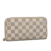 Pre-owned Canvas wallets Louis Vuitton Vintage , Beige , Dames