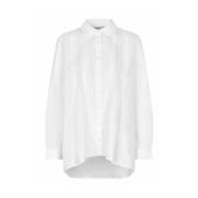 Witte Overhemd met Kraag en Losse Silhouet Masai , White , Dames