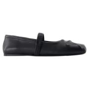 Leather flats Marni , Black , Dames