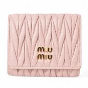 Pre-owned Leather wallets Miu Miu Pre-owned , Pink , Dames