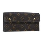 Pre-owned Canvas wallets Louis Vuitton Vintage , Brown , Dames