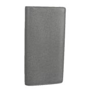 Pre-owned Leather wallets Louis Vuitton Vintage , Gray , Dames