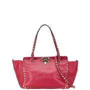 Pre-owned Leather shoulder-bags Valentino Vintage , Pink , Dames