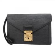 Pre-owned Fabric clutches Louis Vuitton Vintage , Black , Heren