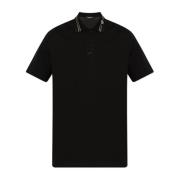 Katoenen polo Versace , Black , Heren