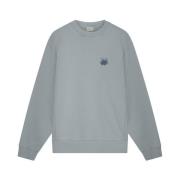 Sweatshirt Embroidered Knot Arona Filling Pieces , Gray , Unisex