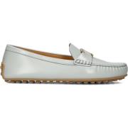 Blauwe Leren Mocassin Schoenen Tod's , Blue , Dames