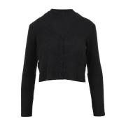 Zwarte Wollen V-hals Vest Roy Roger's , Black , Dames