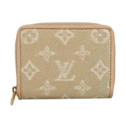 Pre-owned Canvas wallets Louis Vuitton Vintage , Yellow , Dames