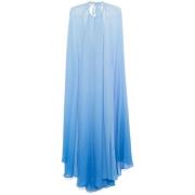 Lichtblauwe Cape Design Jurk Tom Ford , Blue , Dames