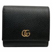 Pre-owned Leather wallets Gucci Vintage , Black , Dames