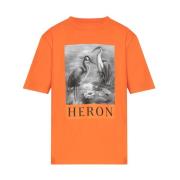 Bedrukt T-shirt Heron Preston , Orange , Heren