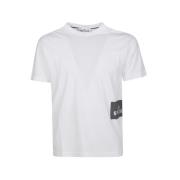 Logo Zijkant T-Shirt Stone Island , White , Heren