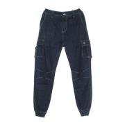 Cargo Denim Jeans met Zakken Dolly Noire , Blue , Heren