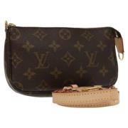 Pre-owned Canvas pouches Louis Vuitton Vintage , Brown , Dames