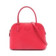 Pre-owned Leather handbags Hermès Vintage , Red , Dames