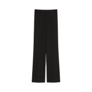 Klassieke zwarte broek met rechte pijpen Max Mara , Black , Dames