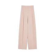 Elegante Linnen Broek Max Mara , Pink , Dames