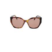 Stijlvolle Zonnebril met Uniek Ontwerp Prada , Brown , Dames