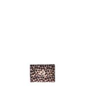 Wallet in leopard-print pony skin Baldinini , Multicolor , Dames